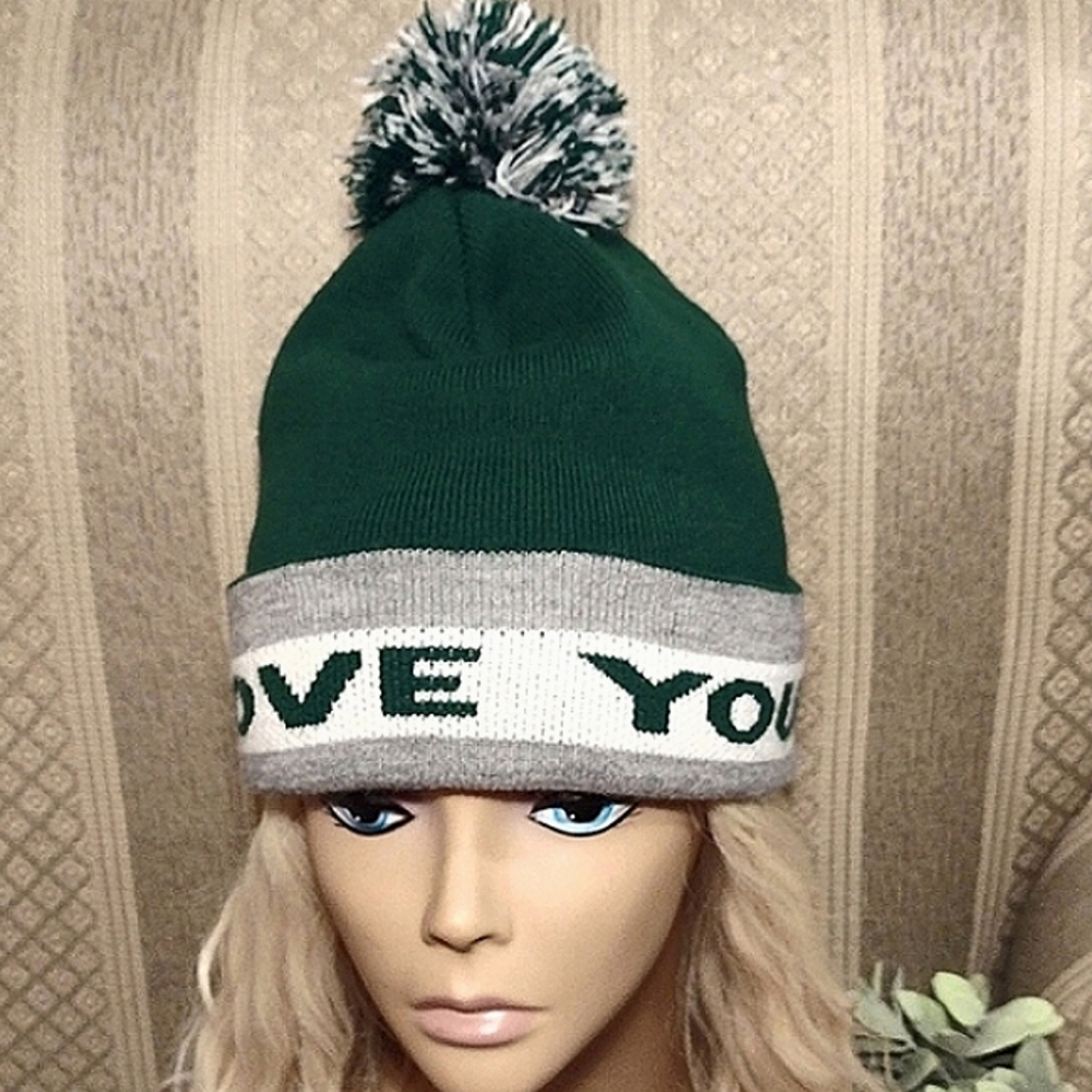 Love Your Melon Beanie with Pom Pom